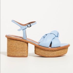 Size EUR 38 blu puff strap Vicenza shoes